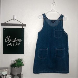Denim jumper dress